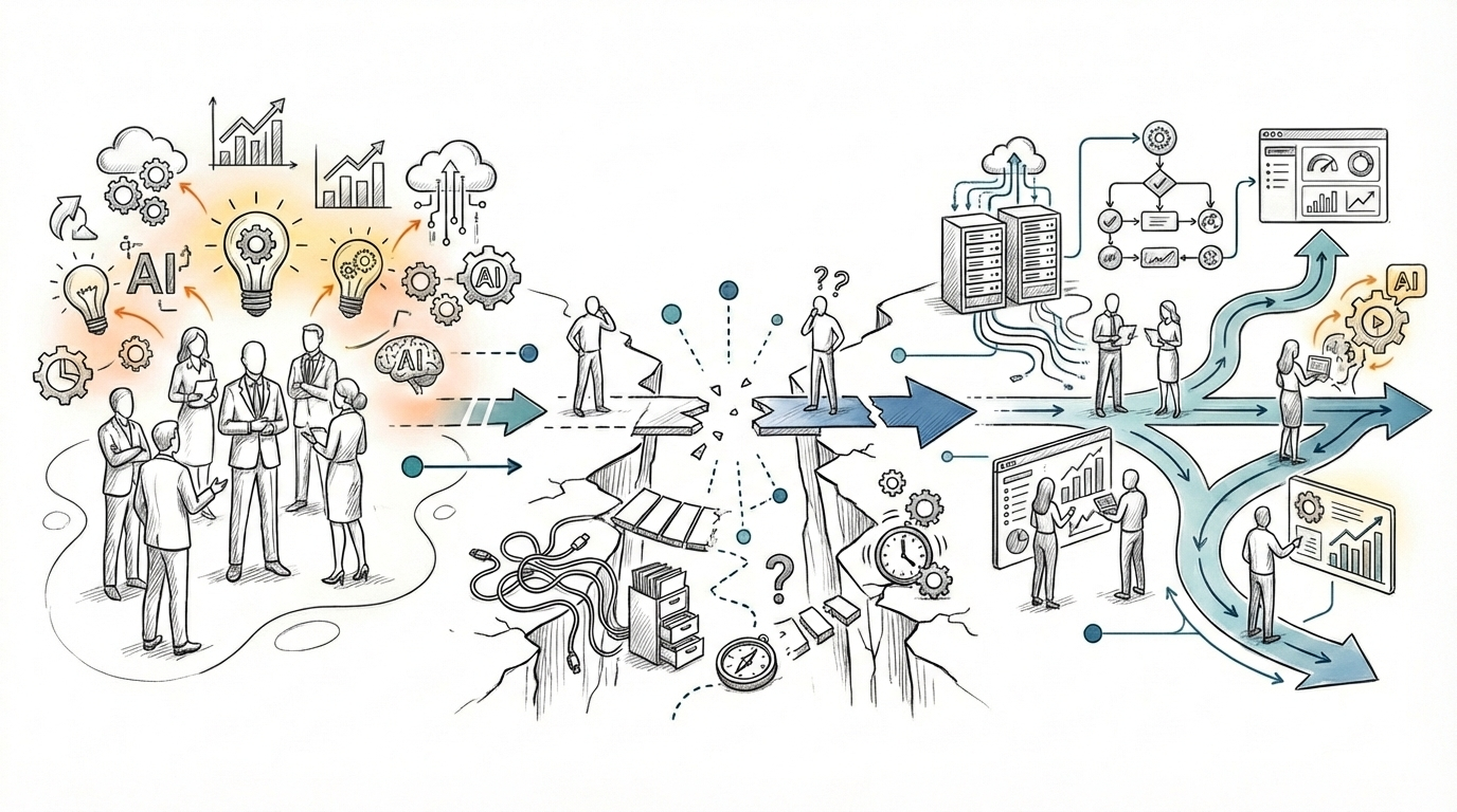 Bridging the Gap Between AI Ambition and Adoption in Large Enterprises