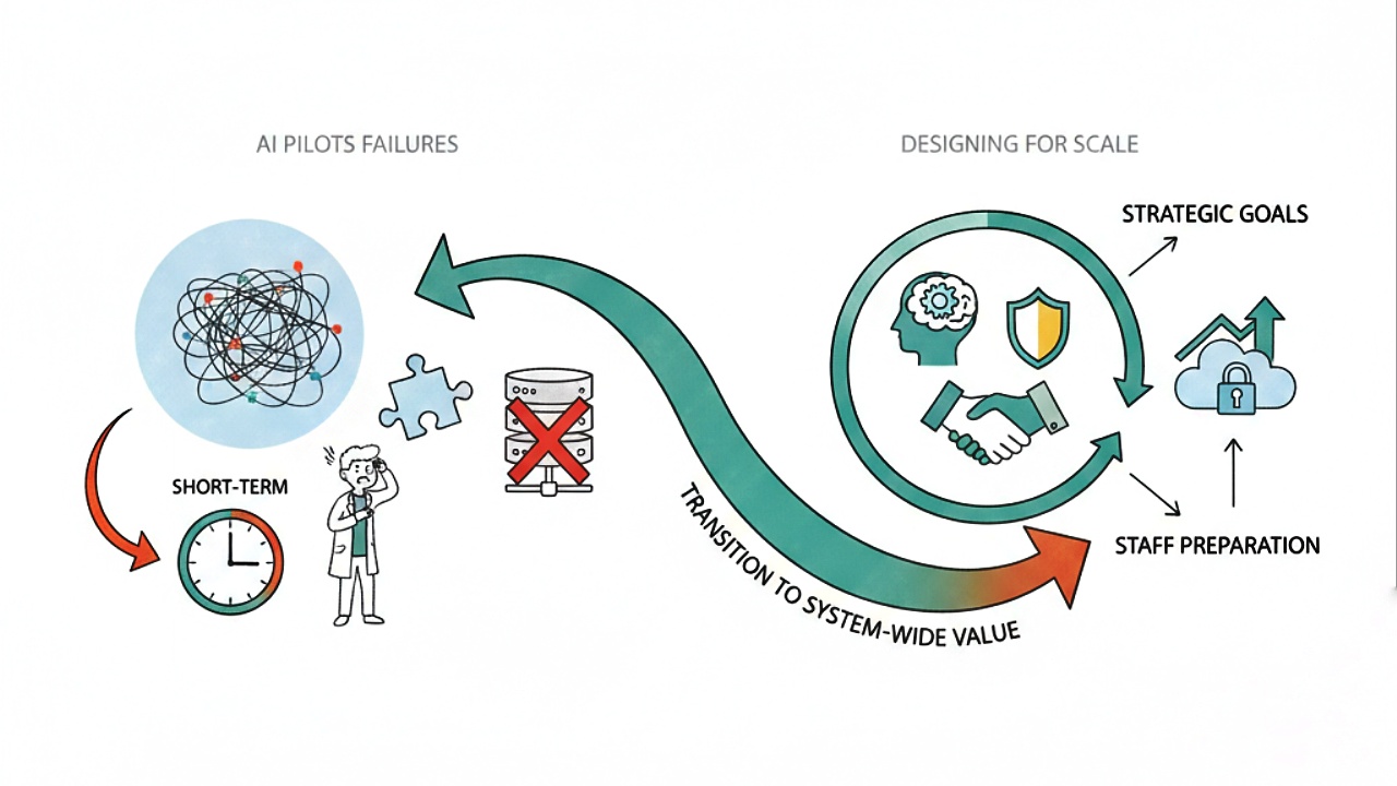 Why AI Pilots Fail in Healthcare and How To Design for Scale