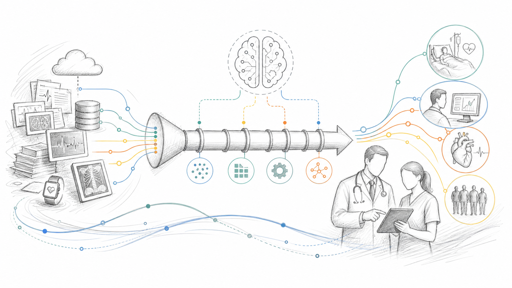 From Data to Decisions: AI Pipelines in Healthcare Systems